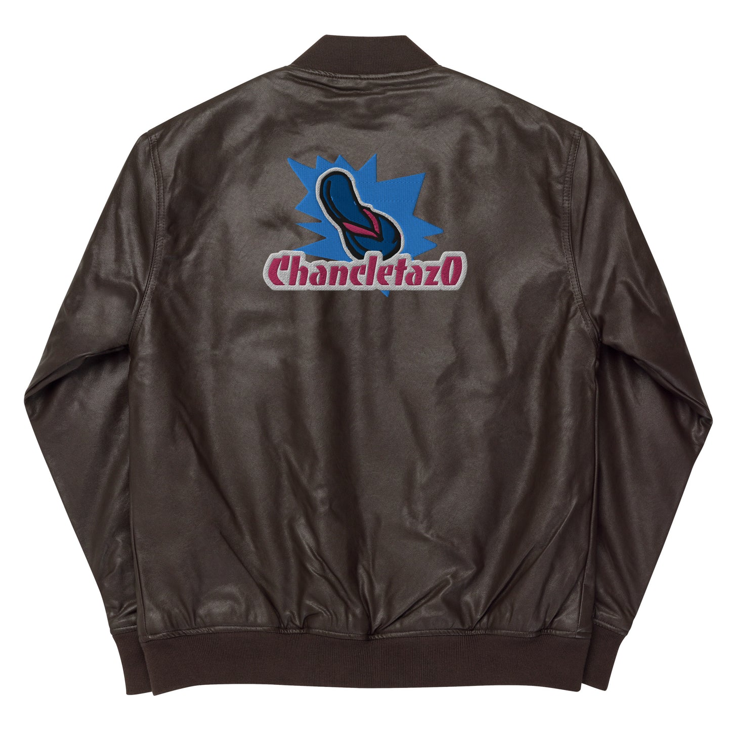 CC Faux Leather Bomber