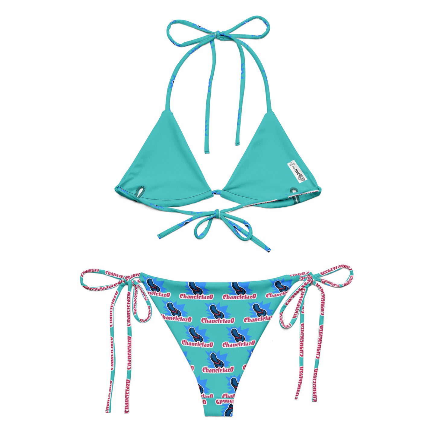 Chancleta Crew string bikini (Teal)