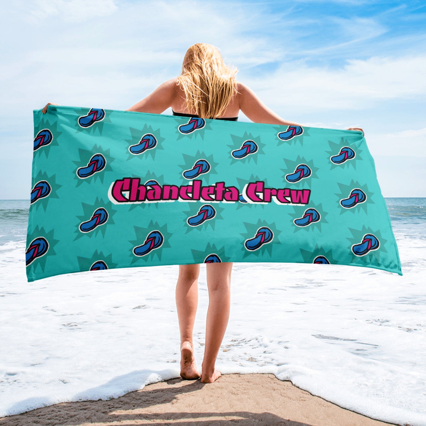 Chancleta Crew Beach Towel (Teal)