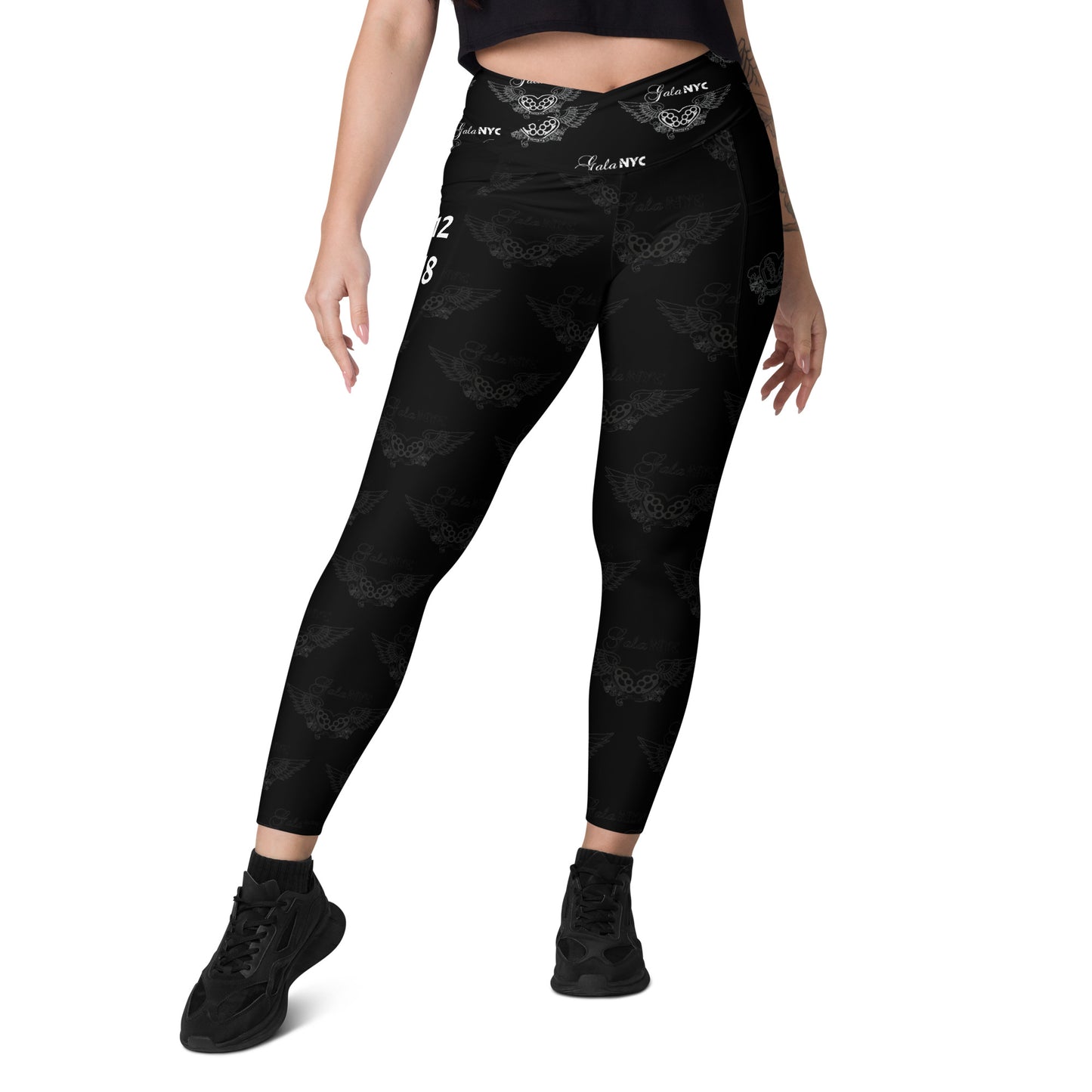 Fighter'sHEART Crossover leggings w/pockets